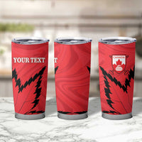 Custom Canada Curling Tumbler Cup Go Maple Leaf Marble Style - Wonder Print Shop