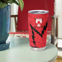 Custom Canada Curling Tumbler Cup Go Maple Leaf Marble Style - Wonder Print Shop
