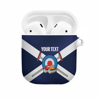 Personalized Scotland Curling AirPods Case Go Scottish Flag Style - Wonder Print Shop