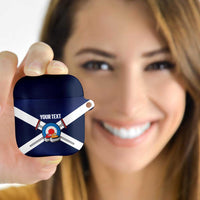 Personalized Scotland Curling AirPods Case Go Scottish Flag Style - Wonder Print Shop