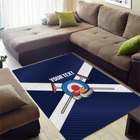 Personalized Scotland Curling Area Rug Go Scottish Flag Style - Wonder Print Shop