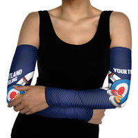 Personalized Scotland Curling Arm Sleeves Go Scottish Flag Style - Wonder Print Shop