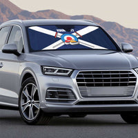 Personalized Scotland Curling Auto Sun Shade Go Scottish Flag Style - Wonder Print Shop