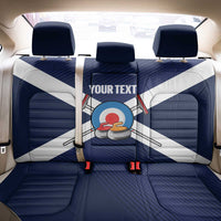 Personalized Scotland Curling Back Car Seat Cover Go Scottish Flag Style - Wonder Print Shop