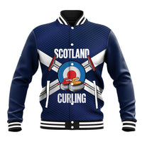 Personalized Scotland Curling Baseball Jacket Go Scottish Flag Style - Wonder Print Shop