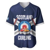 Personalized Scotland Curling Baseball Jersey Go Scottish Flag Style - Wonder Print Shop