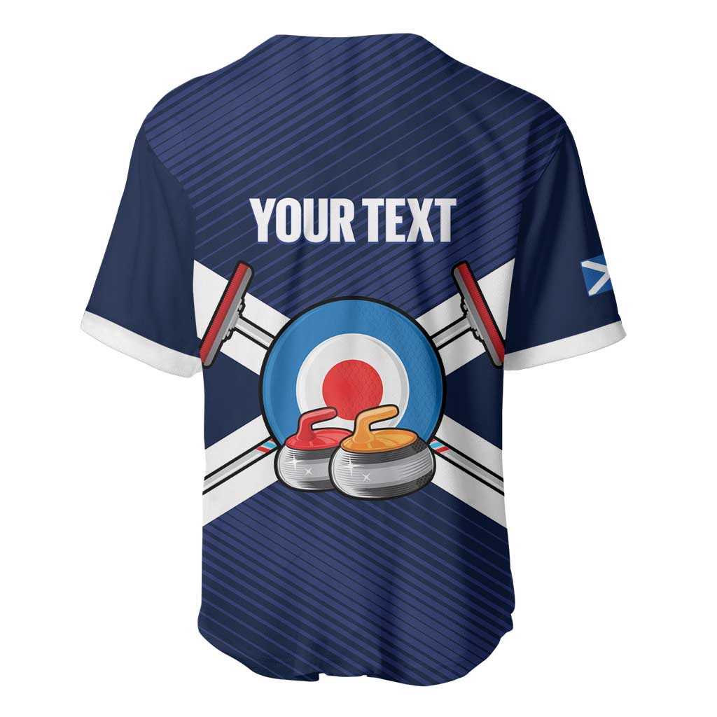 Personalized Scotland Curling Baseball Jersey Go Scottish Flag Style - Wonder Print Shop