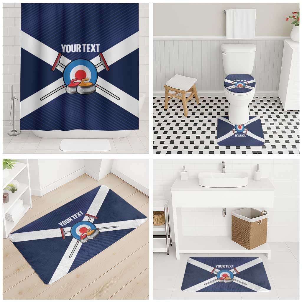 Personalized Scotland Curling Bathroom Set Go Scottish Flag Style - Wonder Print Shop