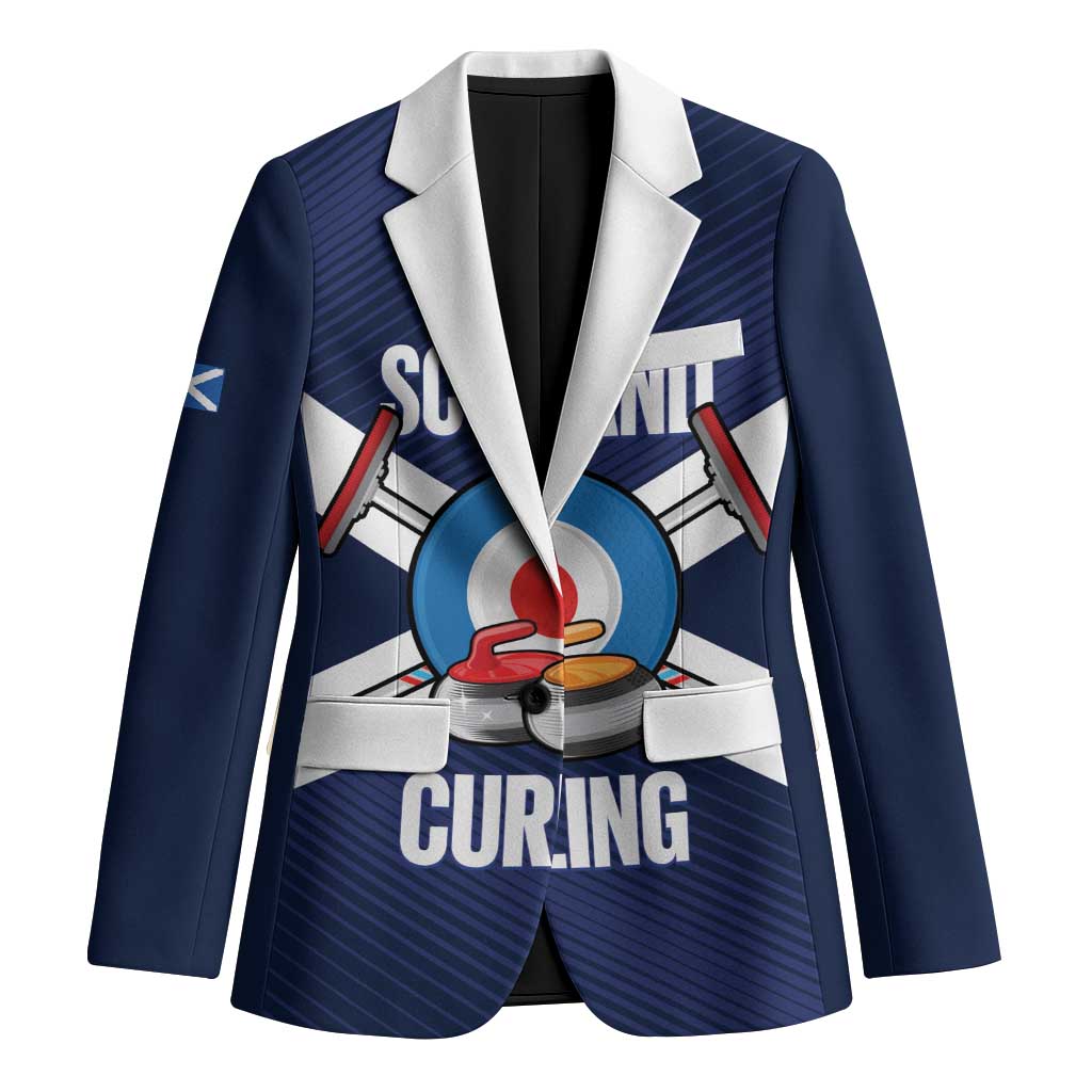 Personalized Scotland Curling Blazer Go Scottish Flag Style - Wonder Print Shop