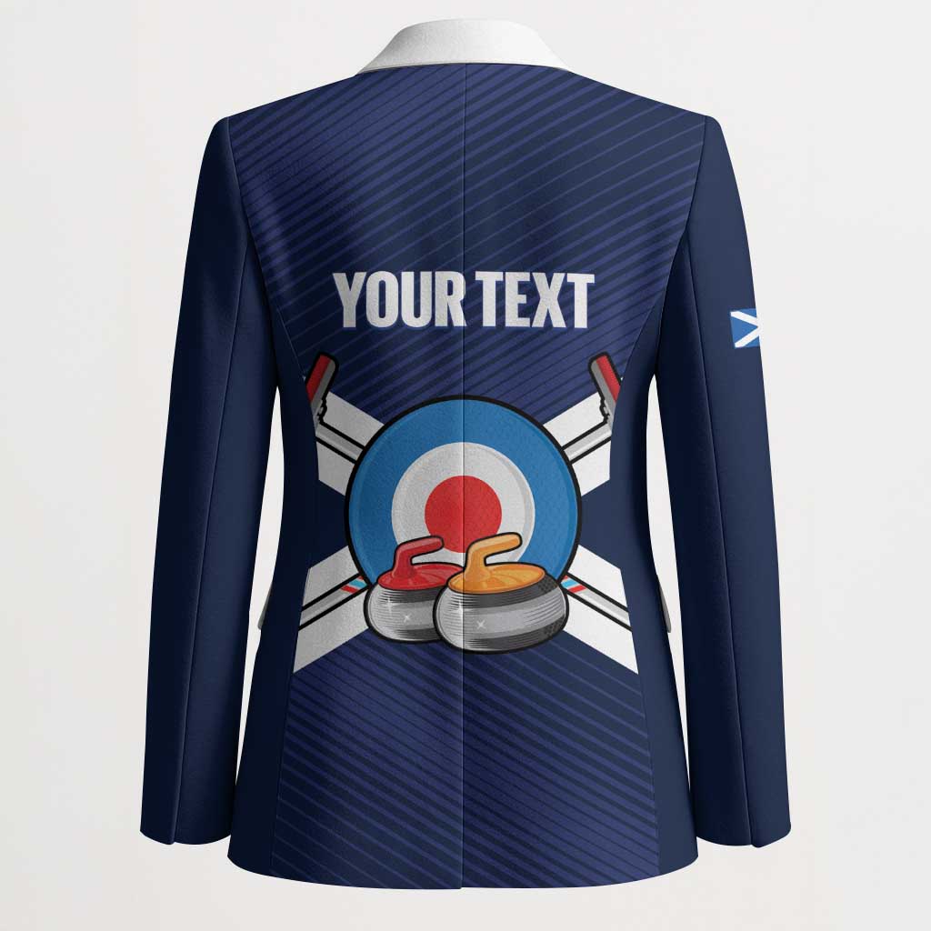 Personalized Scotland Curling Blazer Go Scottish Flag Style - Wonder Print Shop