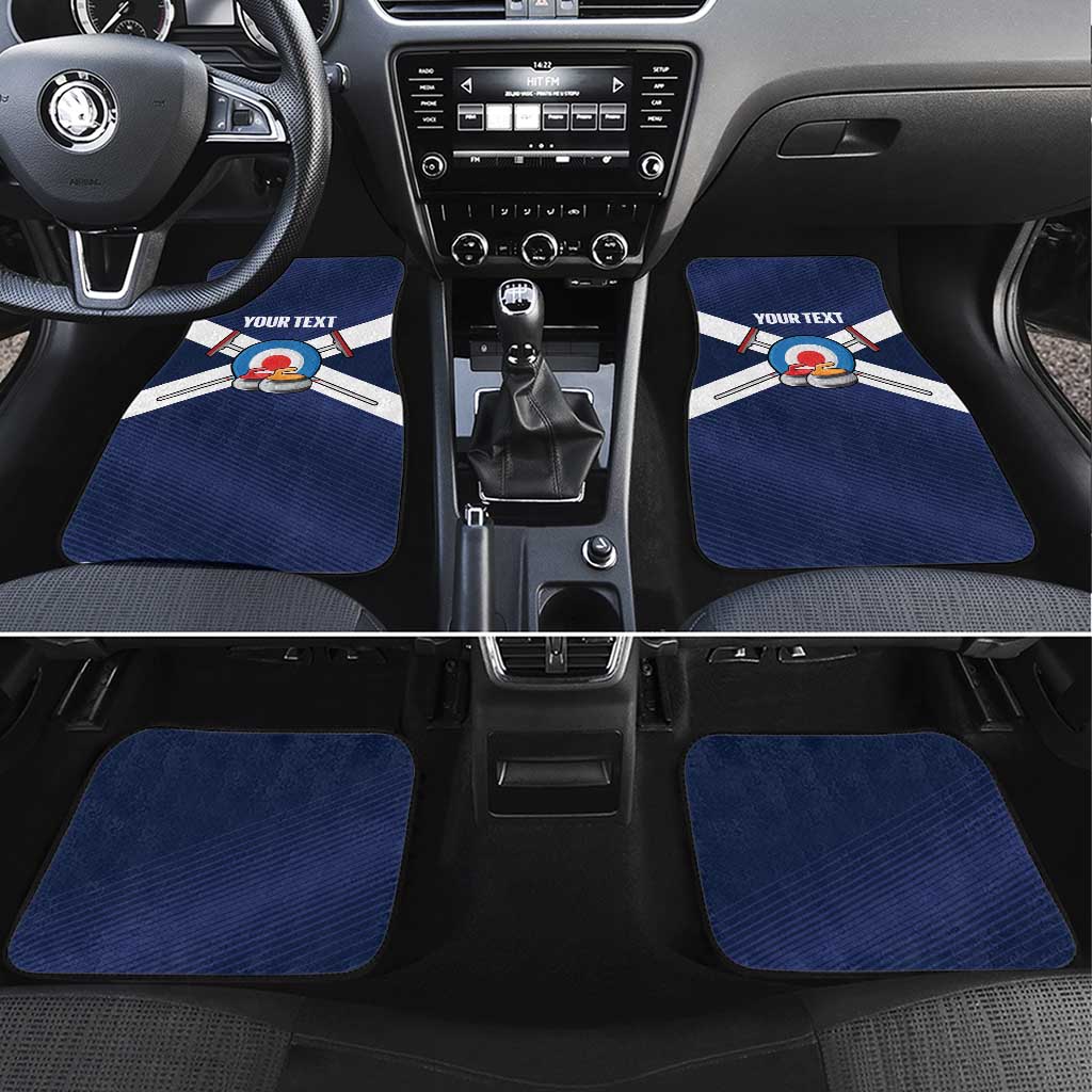 Personalized Scotland Curling Car Mats Go Scottish Flag Style - Wonder Print Shop