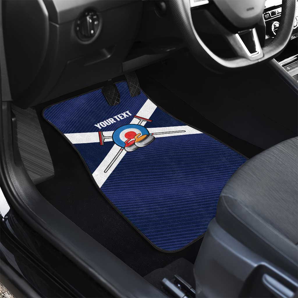 Personalized Scotland Curling Car Mats Go Scottish Flag Style - Wonder Print Shop