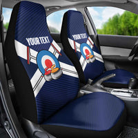 Personalized Scotland Curling Car Seat Cover Go Scottish Flag Style - Wonder Print Shop