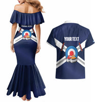 Personalized Scotland Curling Couples Matching Mermaid Dress and Hawaiian Shirt Go Scottish Flag Style - Wonder Print Shop