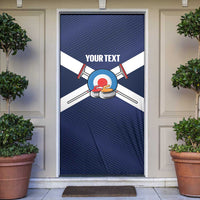 Personalized Scotland Curling Door Cover Go Scottish Flag Style - Wonder Print Shop