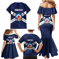 Personalized Scotland Curling Family Matching Mermaid Dress and Hawaiian Shirt Go Scottish Flag Style - Wonder Print Shop
