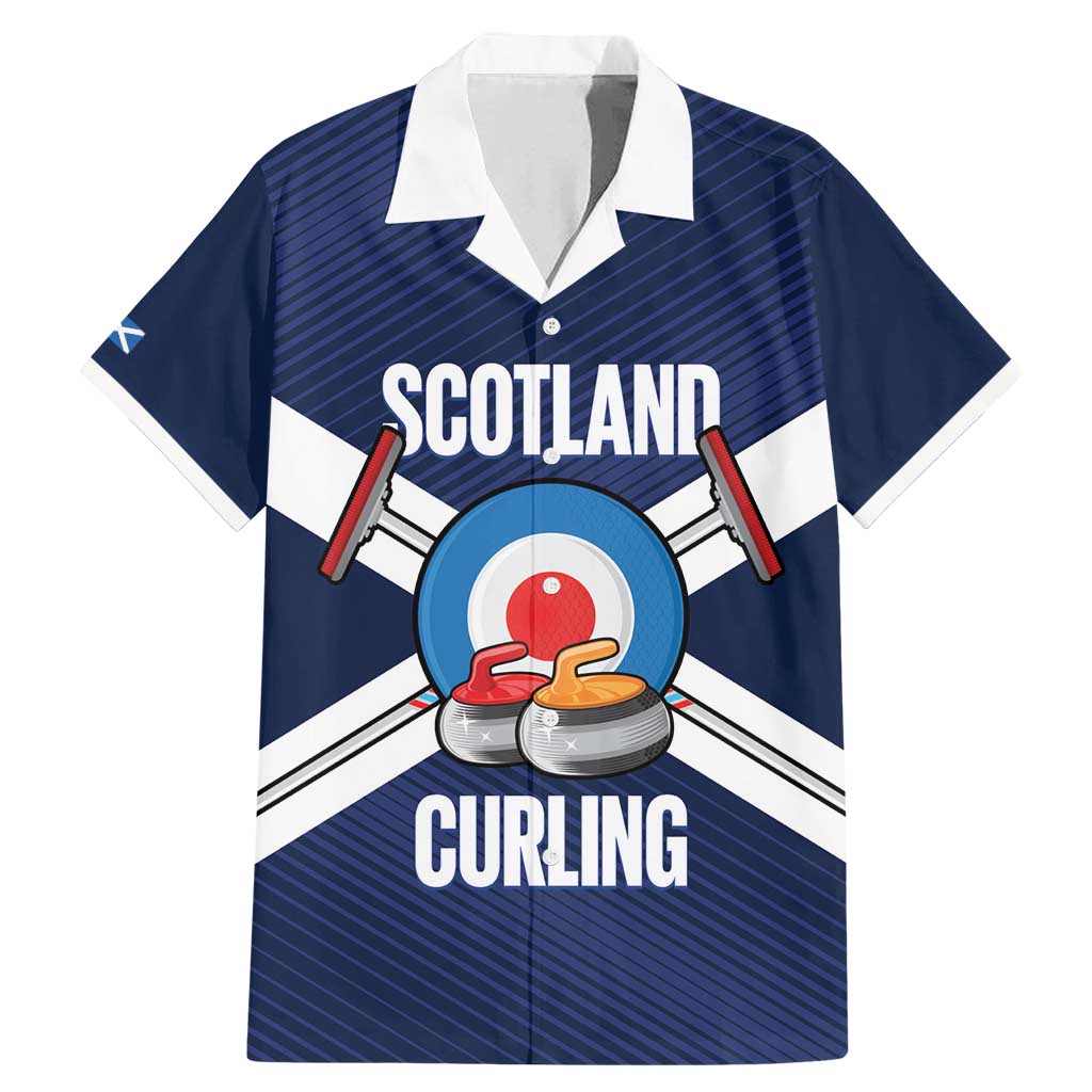 Personalized Scotland Curling Family Matching Mermaid Dress and Hawaiian Shirt Go Scottish Flag Style - Wonder Print Shop