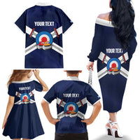 Personalized Scotland Curling Family Matching Off The Shoulder Long Sleeve Dress and Hawaiian Shirt Go Scottish Flag Style - Wonder Print Shop