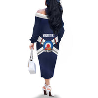 Personalized Scotland Curling Family Matching Off The Shoulder Long Sleeve Dress and Hawaiian Shirt Go Scottish Flag Style - Wonder Print Shop