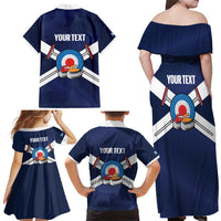 Personalized Scotland Curling Family Matching Off Shoulder Maxi Dress and Hawaiian Shirt Go Scottish Flag Style - Wonder Print Shop