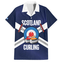 Personalized Scotland Curling Family Matching Off Shoulder Maxi Dress and Hawaiian Shirt Go Scottish Flag Style - Wonder Print Shop