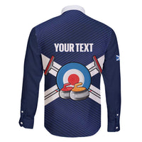 Personalized Scotland Curling Family Matching Off Shoulder Maxi Dress and Hawaiian Shirt Go Scottish Flag Style - Wonder Print Shop