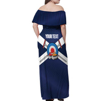 Personalized Scotland Curling Family Matching Off Shoulder Maxi Dress and Hawaiian Shirt Go Scottish Flag Style - Wonder Print Shop