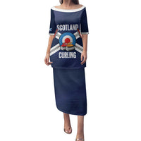 Personalized Scotland Curling Family Matching Puletasi and Hawaiian Shirt Go Scottish Flag Style - Wonder Print Shop
