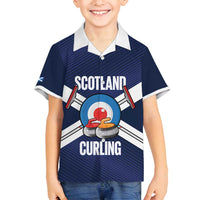 Personalized Scotland Curling Family Matching Summer Maxi Dress and Hawaiian Shirt Go Scottish Flag Style - Wonder Print Shop