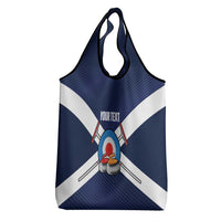 Personalized Scotland Curling Grocery Bag Go Scottish Flag Style - Wonder Print Shop