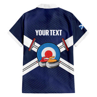 Personalized Scotland Curling Hawaiian Shirt Go Scottish Flag Style - Wonder Print Shop