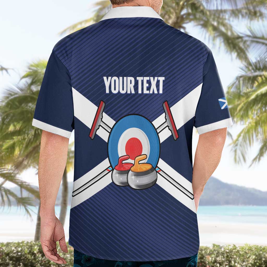 Personalized Scotland Curling Hawaiian Shirt Go Scottish Flag Style - Wonder Print Shop