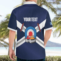 Personalized Scotland Curling Hawaiian Shirt Go Scottish Flag Style - Wonder Print Shop