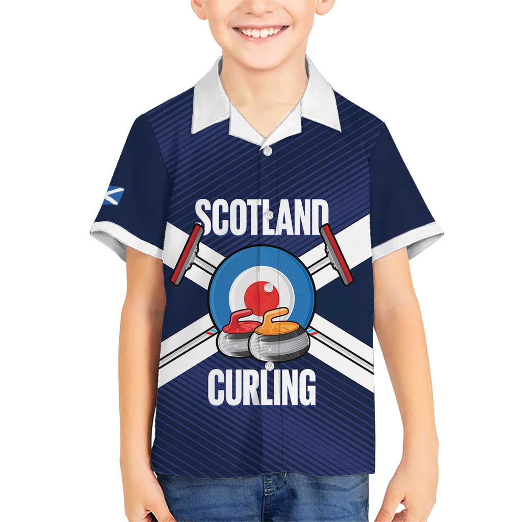 Personalized Scotland Curling Hawaiian Shirt Go Scottish Flag Style - Wonder Print Shop