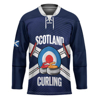 Personalized Scotland Curling Hockey Jersey Go Scottish Flag Style - Wonder Print Shop