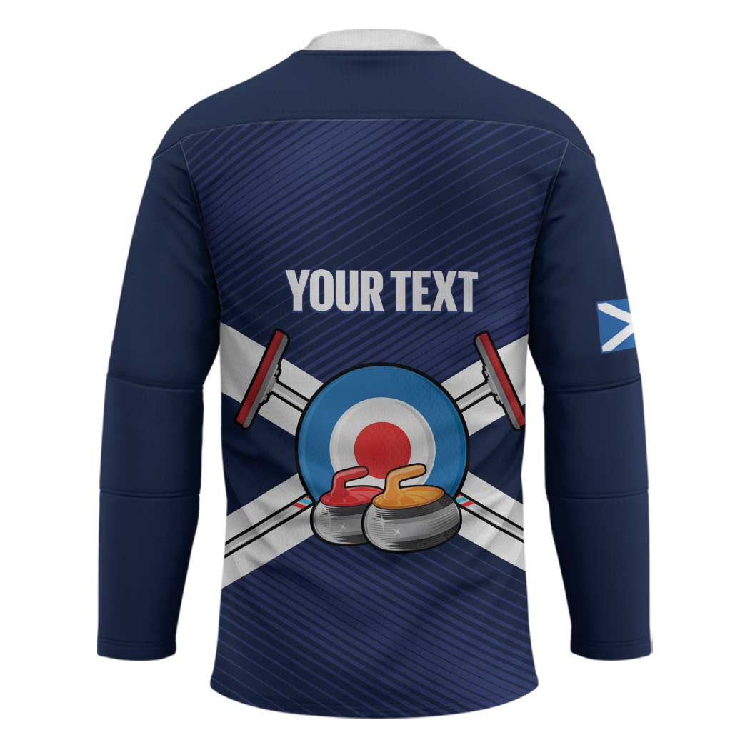 Personalized Scotland Curling Hockey Jersey Go Scottish Flag Style - Wonder Print Shop