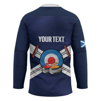 Personalized Scotland Curling Hockey Jersey Go Scottish Flag Style - Wonder Print Shop