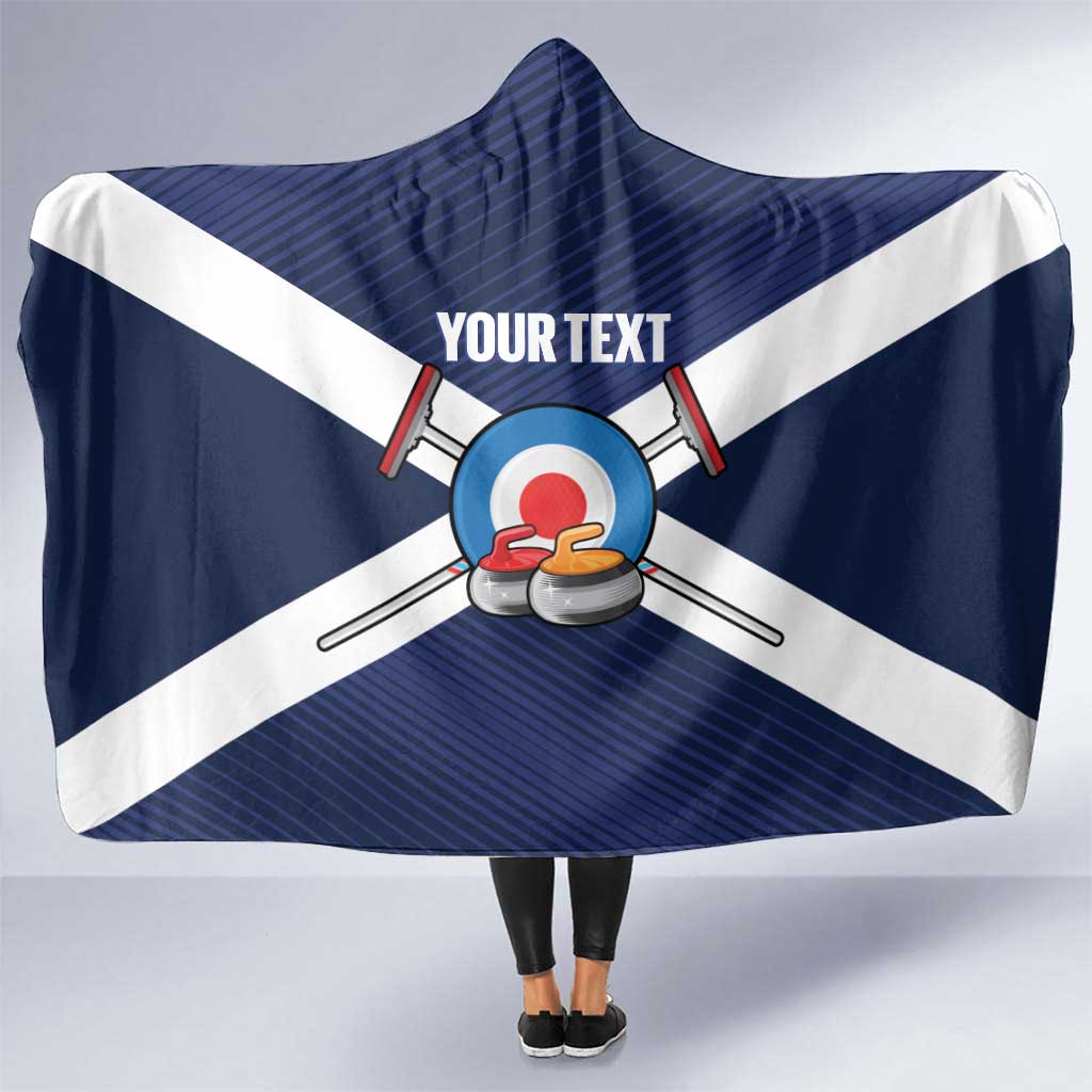 Personalized Scotland Curling Hooded Blanket Go Scottish Flag Style - Wonder Print Shop