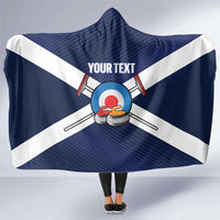 Personalized Scotland Curling Hooded Blanket Go Scottish Flag Style - Wonder Print Shop