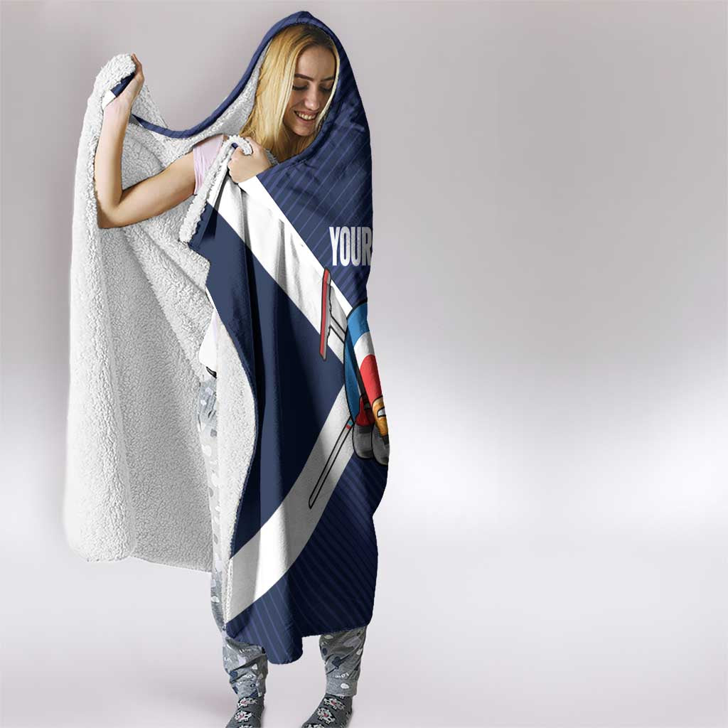 Personalized Scotland Curling Hooded Blanket Go Scottish Flag Style - Wonder Print Shop