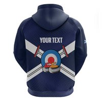 Personalized Scotland Curling Hoodie Go Scottish Flag Style - Wonder Print Shop