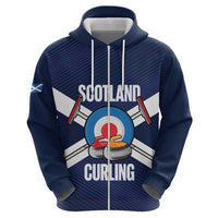 Personalized Scotland Curling Hoodie Go Scottish Flag Style - Wonder Print Shop