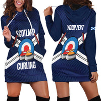 Personalized Scotland Curling Hoodie Dress Go Scottish Flag Style - Wonder Print Shop