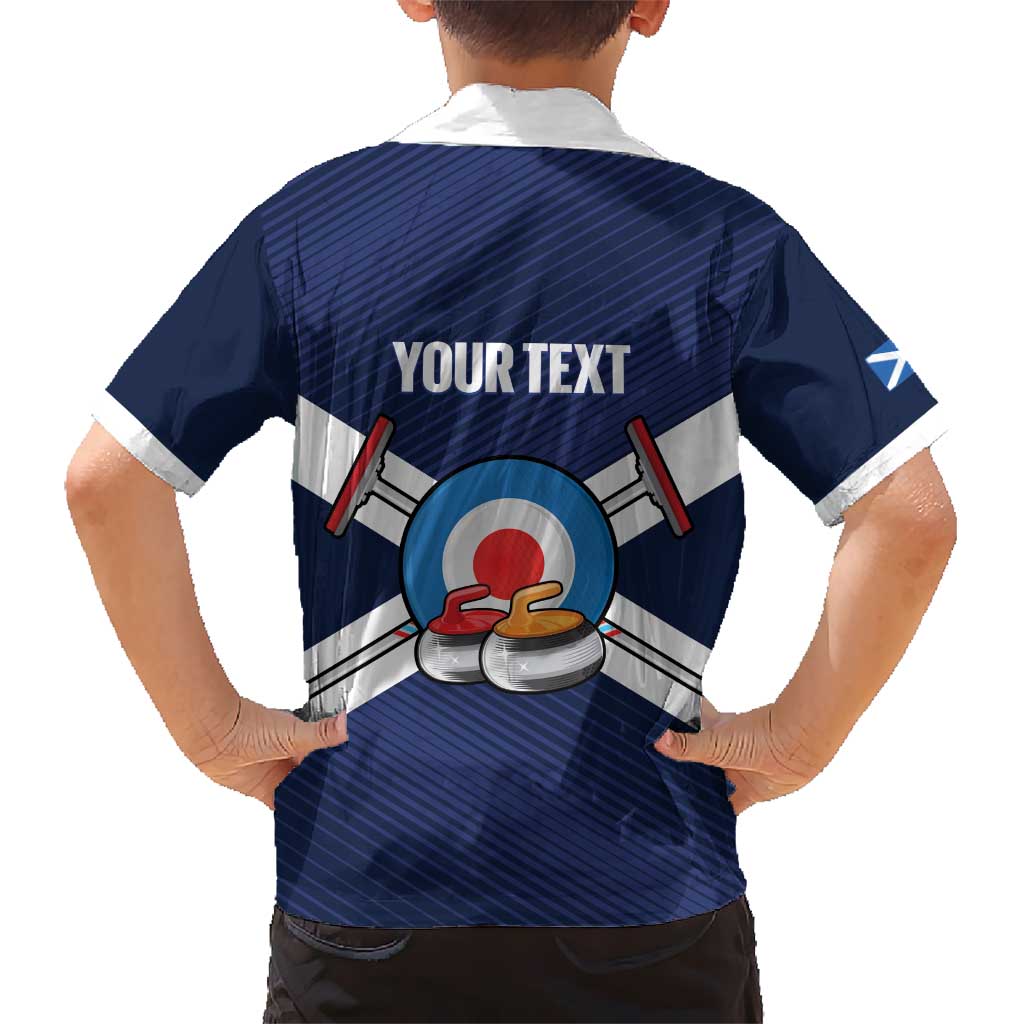 Personalized Scotland Curling Kid Hawaiian Shirt Go Scottish Flag Style - Wonder Print Shop
