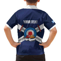 Personalized Scotland Curling Kid Hawaiian Shirt Go Scottish Flag Style - Wonder Print Shop