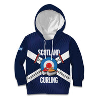 Personalized Scotland Curling Kid Hoodie Go Scottish Flag Style - Wonder Print Shop