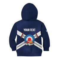 Personalized Scotland Curling Kid Hoodie Go Scottish Flag Style - Wonder Print Shop