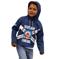 Personalized Scotland Curling Kid Hoodie Go Scottish Flag Style - Wonder Print Shop