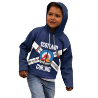Personalized Scotland Curling Kid Hoodie Go Scottish Flag Style - Wonder Print Shop