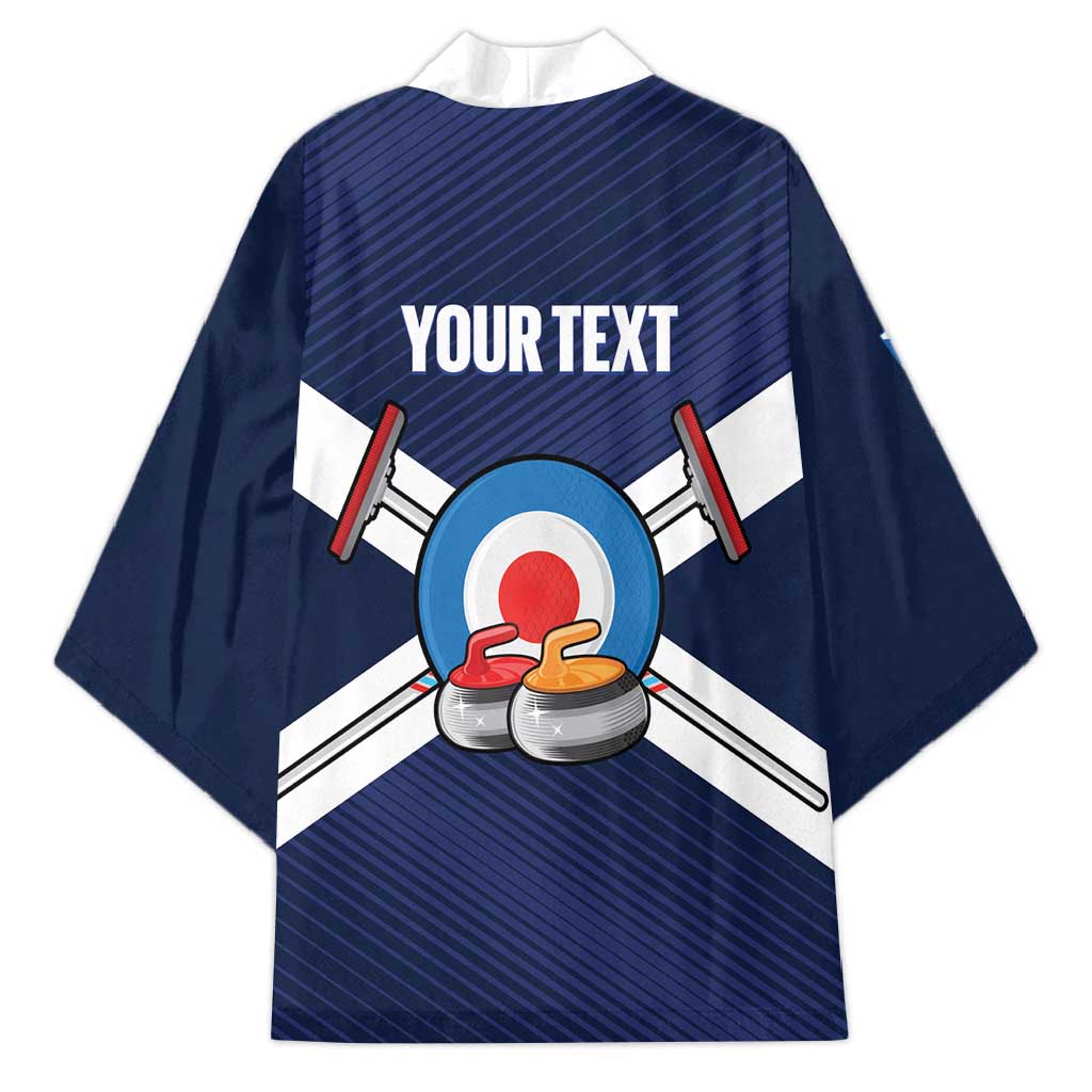 Personalized Scotland Curling Kimono Go Scottish Flag Style - Wonder Print Shop